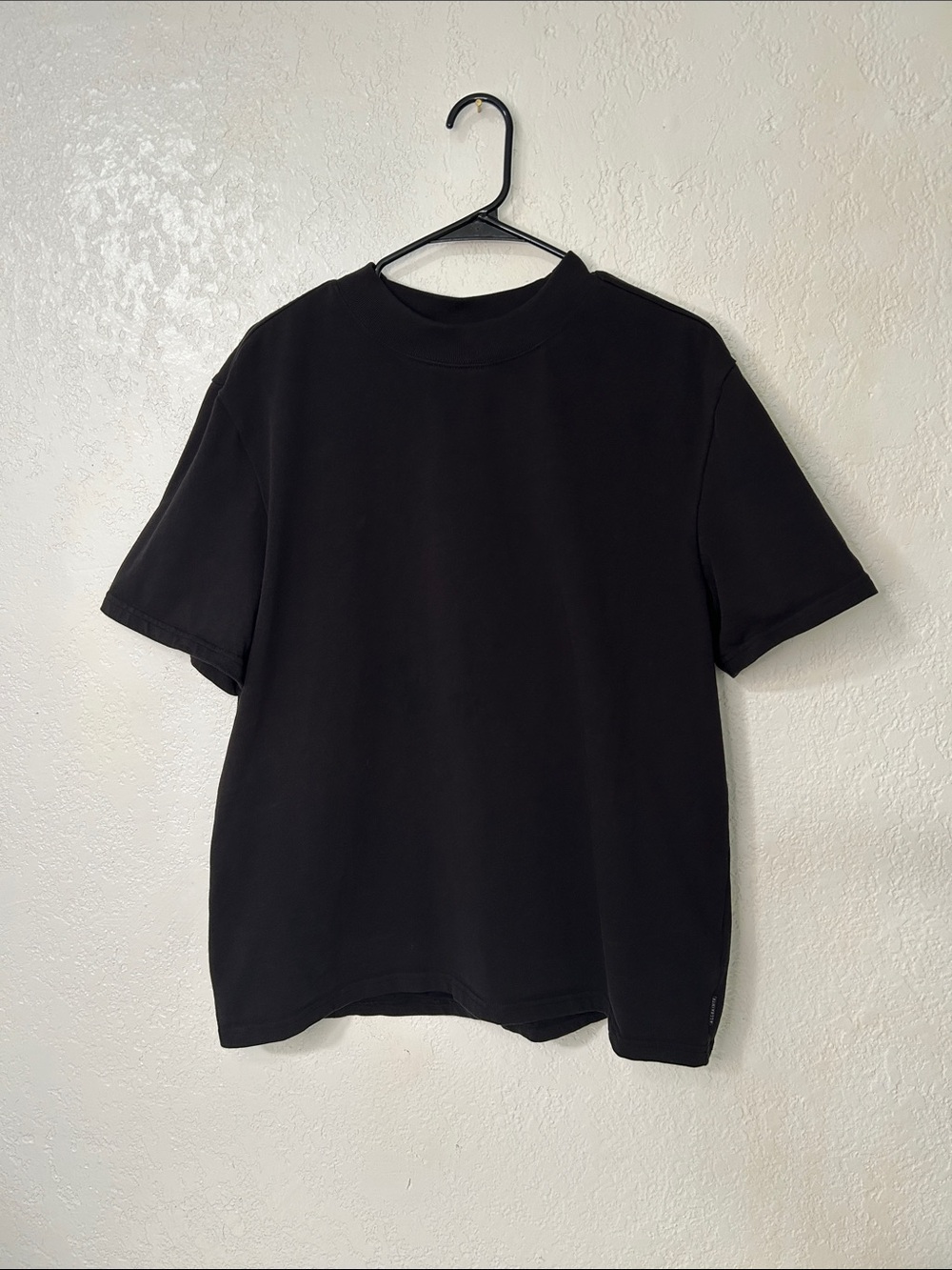 All Saints Black Short-Sleeve Crewneck Tee